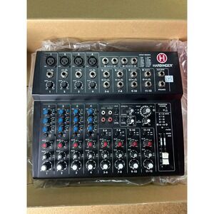 Harbinger L1202FX Black 12-Channel Wireless Compact Analog Mixer‎ with Effects